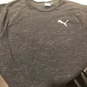 Grey black puma shirt